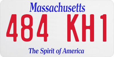 MA license plate 484KH1