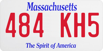 MA license plate 484KH5