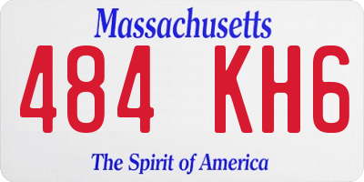 MA license plate 484KH6