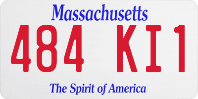 MA license plate 484KI1