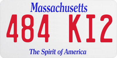MA license plate 484KI2