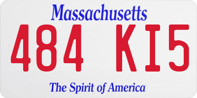 MA license plate 484KI5