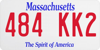 MA license plate 484KK2