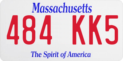 MA license plate 484KK5