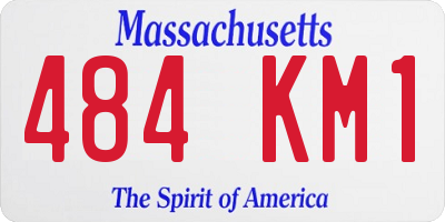 MA license plate 484KM1