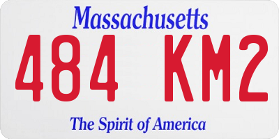 MA license plate 484KM2