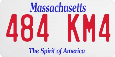 MA license plate 484KM4