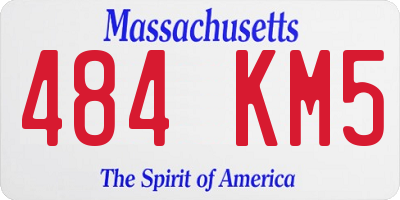 MA license plate 484KM5