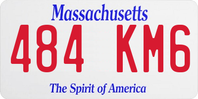 MA license plate 484KM6