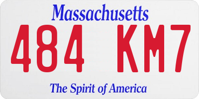 MA license plate 484KM7