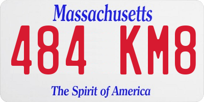 MA license plate 484KM8