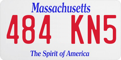 MA license plate 484KN5