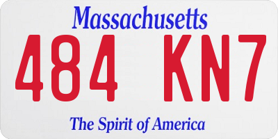 MA license plate 484KN7