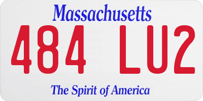 MA license plate 484LU2