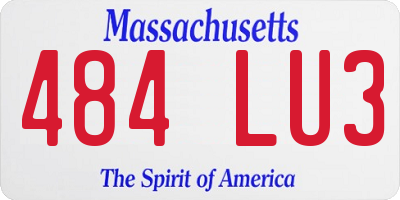 MA license plate 484LU3