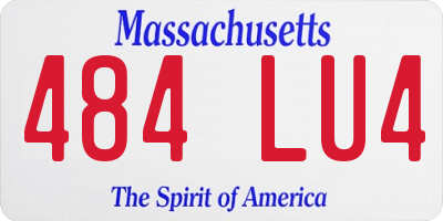 MA license plate 484LU4