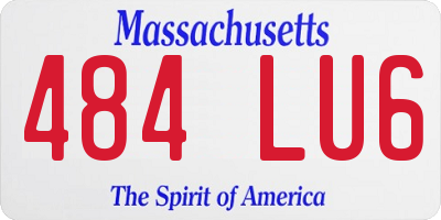 MA license plate 484LU6