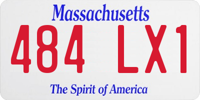 MA license plate 484LX1
