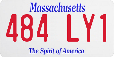 MA license plate 484LY1