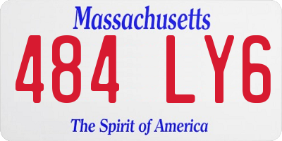 MA license plate 484LY6