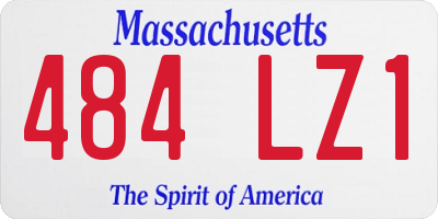 MA license plate 484LZ1