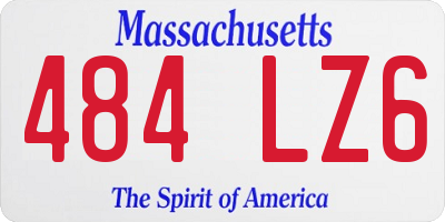 MA license plate 484LZ6