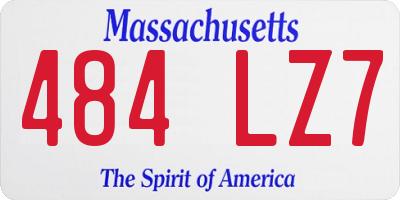 MA license plate 484LZ7