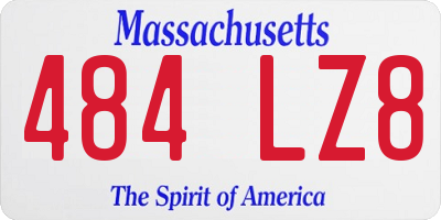 MA license plate 484LZ8