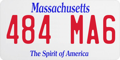 MA license plate 484MA6