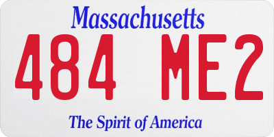 MA license plate 484ME2