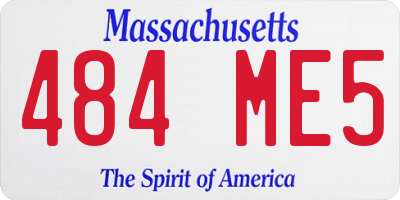 MA license plate 484ME5