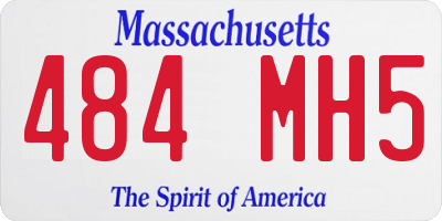 MA license plate 484MH5