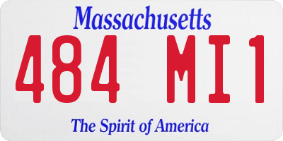MA license plate 484MI1