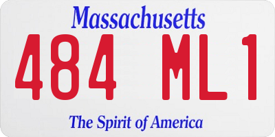 MA license plate 484ML1