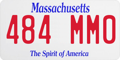 MA license plate 484MM0