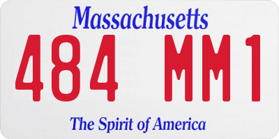 MA license plate 484MM1