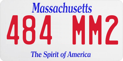 MA license plate 484MM2