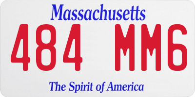 MA license plate 484MM6