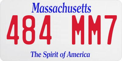 MA license plate 484MM7