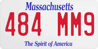 MA license plate 484MM9