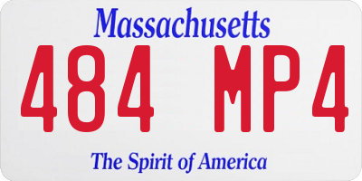 MA license plate 484MP4