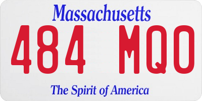 MA license plate 484MQ0