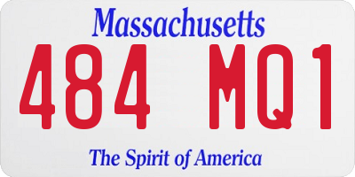 MA license plate 484MQ1