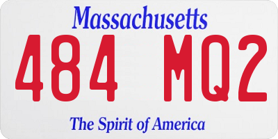 MA license plate 484MQ2