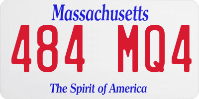MA license plate 484MQ4