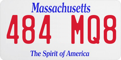 MA license plate 484MQ8
