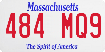 MA license plate 484MQ9