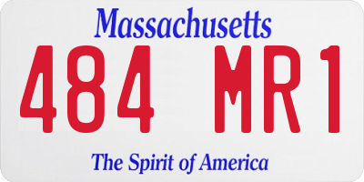 MA license plate 484MR1