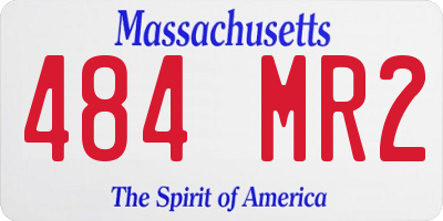 MA license plate 484MR2