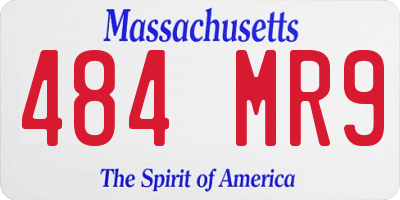 MA license plate 484MR9